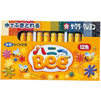 サクラクレパス クレヨン水性 12色 ハニーBee FC62165WY12R1