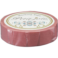 ニチバン Petit joie マスキングテープ ルビー 15mm×18m FCF592T-PJMT-15S089