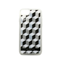 SOSEVEN iPhone SE(第3世代)/SE(第2世代)/8/7用ケース FASHION CUBIC GLITTER シルバー SS13172I8
