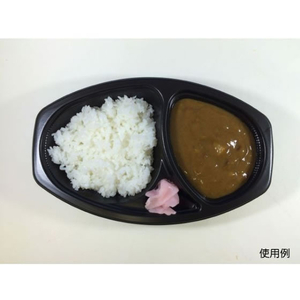 シーピー化成 カレー容器 BFカレー内6 黒 本体 50枚 FCG368V-00492027-イメージ5