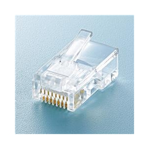サンワサプライ RJ-45コネクタ（より線用・10個入り） ADT-RJ45-10N-イメージ2