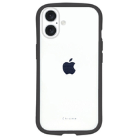 ＮＡＴＵＲＡＬ　ｄｅｓｉｇｎ iPhone 16用背面型ケース CHROME-CLEAR ブラック IP24-61-CHC02