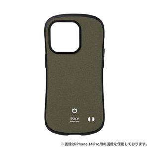 Hamee iPhone 15 Plus用ハイブリッドケース iFace First Class Sense カーキ 41-961728-イメージ1