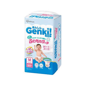 アイリスオーヤマ Genki!ふわもちタッチ M 50枚 FCE540M-GBP-M50-イメージ1