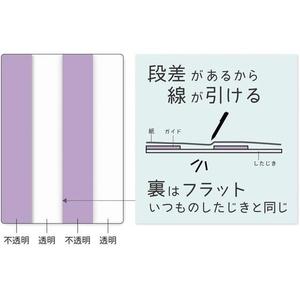 クツワ わけありしたじき 4分割 パープル FC648SY-VS027PU-イメージ3
