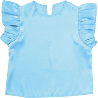 アーテック ソフトサテン フリフリシャツ 水 J FCE179V-19382