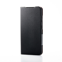 エレコム Galaxy S25用ソフトレザーケース 薄型 磁石付 ブラック PM-G251PLFUBK
