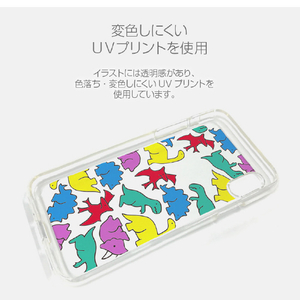 Dparks iPhone 13用ソフトクリアケース カラフルザウルス DS21173I13-イメージ8