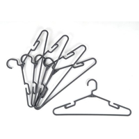 サワフジ ラウンドハンガー5本組 ロックグレー FC801TE-RD-05 RGY