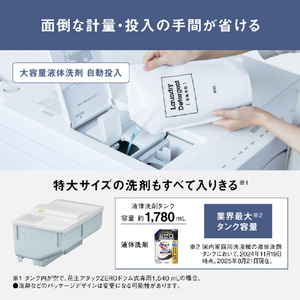 パナソニック 【左開き】ななめドラム式洗濯乾燥機 マットホワイト NA-SD10HBL-W-イメージ7