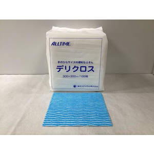 東京メディカル デリクロス 30×30cm ブルー 100枚 FCU3292-FT-6303-イメージ1