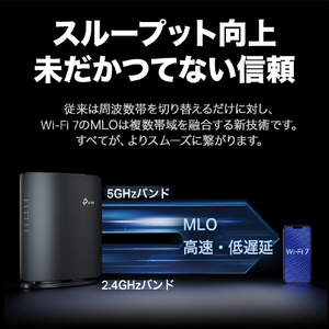 ティーピーリンク Wi-Fi 7 無線LANルーター 4324+688Mbps BE5000 2．5ギガ WAN&LANポート EasyMesh対応 MLO 5ストリーム IPoE IPv6対応 3年保証 ARCHER BE5000-イメージ2