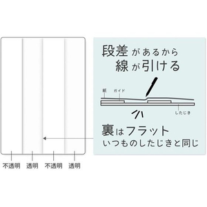 クツワ わけありしたじき 4分割 ホワイト FC649SY-VS027WH-イメージ3