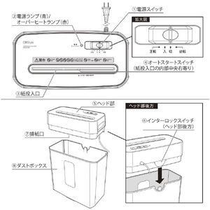 オーム電機 マイクロカットシュレッダー SHR-MX302-イメージ2