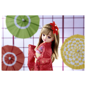 タカラトミー リカちゃん LD-30 Kimonoリカちゃん 紅 LD30KIMONOﾘｶﾁﾔﾝｸﾚﾅｲ-イメージ5