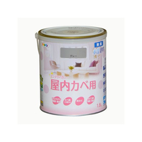 アサヒペン New水性インテリア屋内カベ 1.6L グレー FCB740G