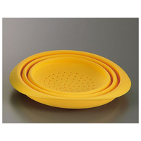 河西 シリコン おりたたみ水切ボール イエロー FC384LL-4214300