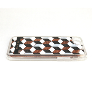 SOSEVEN iPhone SE(第3世代)/SE(第2世代)/8/7用ケース FASHION CUBIC GLITTER ピンクゴールド SS13174I8-イメージ5