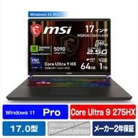 MSI ノートパソコン Vector 17 HX AI A2XW コスモスグレイ VECTOR17HXA2XWJG4850JP