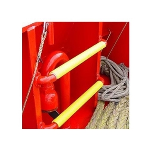 セーフラン安全用品 はしご用滑止カバー 20×20×405mm ラウンド型 黄 ラウンド型20 FC477GZ-2067824-イメージ4