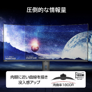 MSI QD-OLEDモニター ブラック MAG-341CQP-QD-OLED-X28-イメージ2