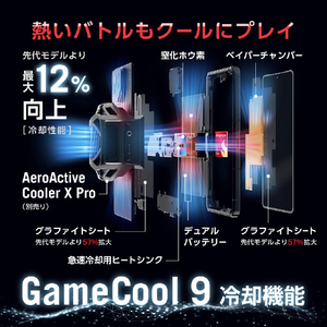 ASUS SIMフリースマートフォン ROG Phone 9 ファントムブラック ROG9-BK12R256-イメージ5
