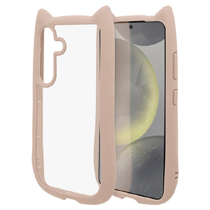 ラスタバナナ Galaxy S24用ネコミミケース MIMI TPU×PC スモーキーピンク 7947GS24HPSPK-イメージ1