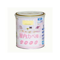 アサヒペン New水性インテリア屋内カベ 1.6L パステルイエロー FCB741G
