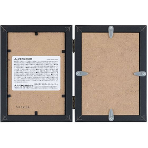 ナカバヤシ 鏡&フォトフレーム 2面 L ブラック FCE905Y-F-TW-116-D-イメージ2