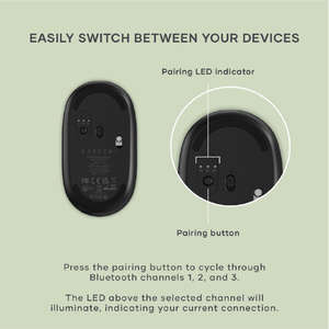 Satechi Satechi社製 OntheGo(TM) Bluetooth マウス ブラック PST-MOTGK-イメージ10