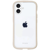 ＮＡＴＵＲＡＬ　ｄｅｓｉｇｎ iPhone 16用背面型ケース CHROME-CLEAR ベージュ IP24-61-CHC07