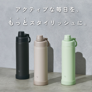 象印 ステンレスクールボトル(0.75L) チャコールブラック SD-KA75-BM-イメージ3