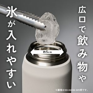 象印 ステンレスクールボトル(0.75L) チャコールブラック SD-KA75-BM-イメージ9