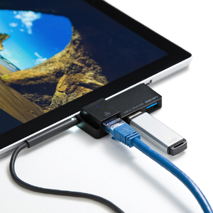 サンワサプライ Surface Pro用 USB3．2 Gen1ハブ USB-3HSS2BK2-イメージ3