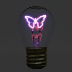 JTT かわいい電球型イルミネーション FunnyNeoBulb ファニーネオンバルブ ちょうちょ JTNBULB-BFY-イメージ2