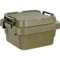 トラスコ トランクカーゴ フラット天板仕様 浅型 ２０Ｌ ОＤ色 仕切板(別売)：SHI-LOW ODCFL-30
