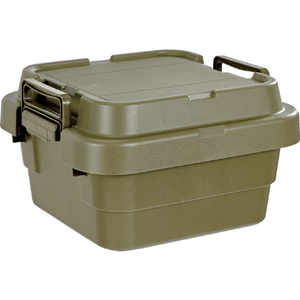 トラスコ トランクカーゴ フラット天板仕様 浅型 ２０Ｌ ОＤ色 仕切板(別売)：SHI-LOW ODCFL-30-イメージ1