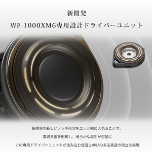 SONY ワイヤレスノイズキャンセリングステレオヘッドセット ブラック WF1000XM6 B-イメージ11
