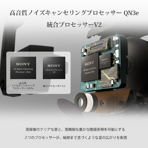 SONY ワイヤレスノイズキャンセリングステレオヘッドセット ブラック WF1000XM6 B-イメージ12