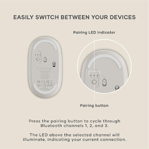 Satechi Satechi社製 OntheGo(TM) Bluetooth マウス サンド PST-MOTGW-イメージ8