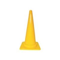 トラスコ中山 TRUSCO　カラーコーン　幅380mmX高さ700mm　イエロー TCC-Y