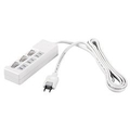 BUFFALO 2ピン式電源タップ 雷サージ防止/個別スイッチ付(3個口・5m) ホワイト BSTAPSW2350WH