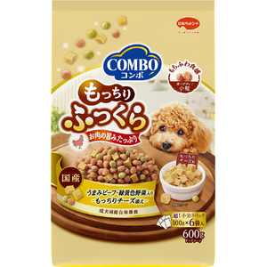日本ペットフード コンボ ドッグ もっちりふっくら うまみビーフ・もっちりチーズ添え 600g(100g×6袋入) ｺﾝﾎﾞﾄﾞﾂｸﾞﾓﾂﾁﾘﾋﾞ-ﾌﾁ-ｽﾞ600G-イメージ1