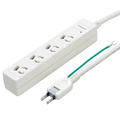 ヤザワ 3P抜け止めマグネットタップ(4個口・5m) ホワイト Y02JKNP405WH