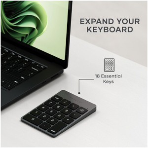 SATECHI Satechi スリムワイヤレスキーパッド(USB-C) スペースブラック PST-KSALKPM-イメージ5