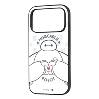 レイ・アウト iPhone 18 Pro用 / 17 Pro用 / ディズニー / maru 衝撃吸収 バンパー ハイブリッドケース / ベイマックス_ハートポーズ RJ-DP58K4TB/BX25