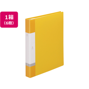 リヒトラブ リクエスト クリアーブック差替式A4 30穴 背幅35 黄6冊 1箱(6冊) F836143-G3802-5-イメージ1