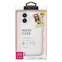 PGA iPhone 16用ウェーブケース クリア PG-24AWTP01CL
