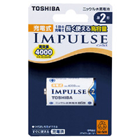 東芝 単2形充電式ニッケル水素電池 1本入 IMPULSE TNH2A