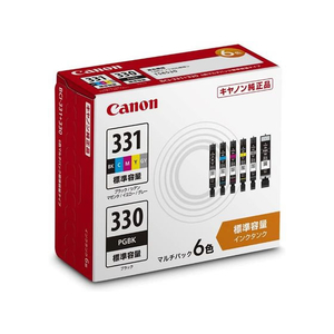 キヤノン インクタンク BCI-331(BK/C/M/Y/GY)+BCI-330マルチパック FCC0869-BCI-331+330/6MP-イメージ1